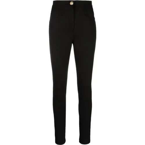 Noir Stretch Skinny Chinos Balmain - Balmain - Modalova