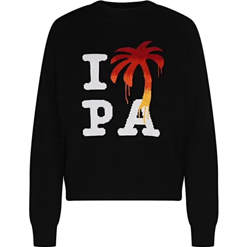 Stylischer Sweatshirt für einen Trendy Look , Herren, Größe: S - Palm Angels - Modalova