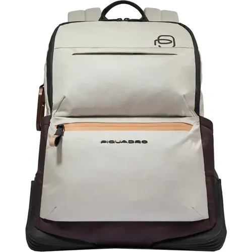 Green Computer and iPad Backpack , unisex, Sizes: ONE SIZE - Piquadro - Modalova