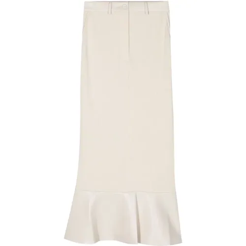 Ribbed Cotton Midi Skirt , female, Sizes: M, S, L - Nanushka - Modalova