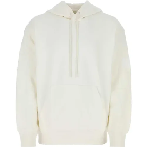 Oversize Ivory Cotton Sweatshirt , male, Sizes: L - Y-3 - Modalova