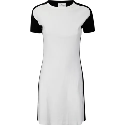 Kontrastrahmen Mini Kleid , Damen, Größe: M - Courrèges - Modalova