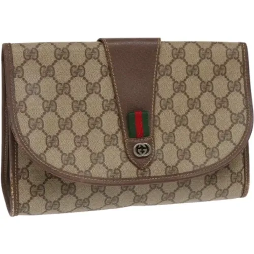 Pre-owned Leather clutches , female, Sizes: ONE SIZE - Gucci Vintage - Modalova