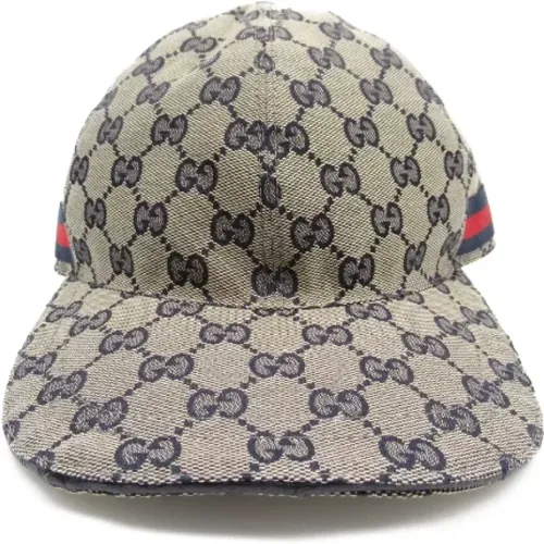 Pre-owned Canvas hats , female, Sizes: ONE SIZE - Gucci Vintage - Modalova