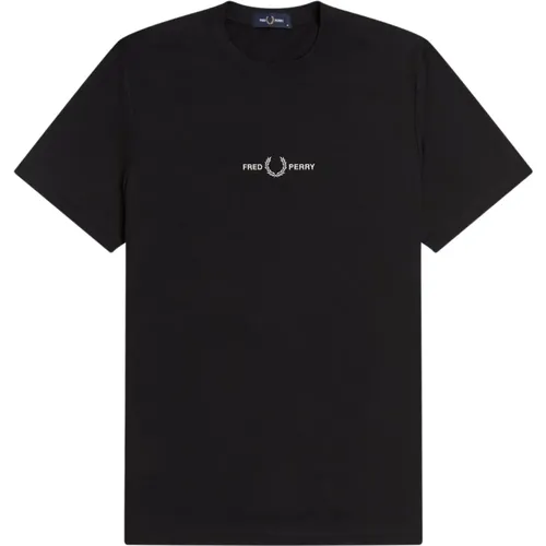 Besticktes Logo T-Shirt , Herren, Größe: 2XL - Fred Perry - Modalova