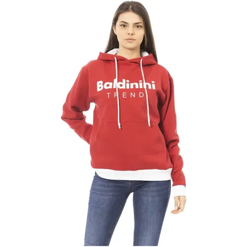 Hooded Sweatshirt with Long Sleeves , female, Sizes: XS - Baldinini - Modalova