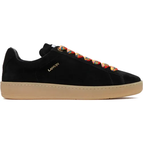 Schwarze Sneakers , Herren, Größe: 41 EU - Lanvin - Modalova