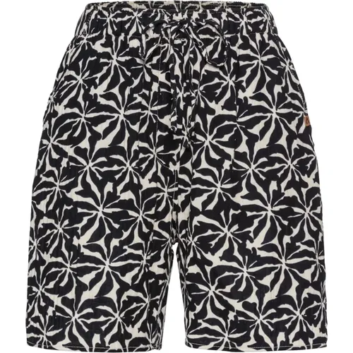 Baumwoll All-Over Print Shorts , Herren, Größe: W31 - camel active - Modalova