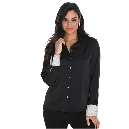 Elegante Schwarze Bluse 244602U , Damen, Größe: L - Frank Lyman - Modalova