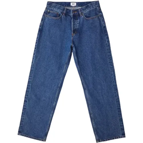 Relaxed Fit Denim Jeans , male, Sizes: W28, W34, W30 - Obey - Modalova