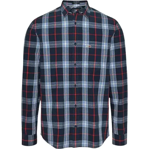 Classic Checkered Shirt , male, Sizes: S - Tommy Hilfiger - Modalova