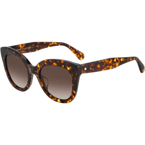 Dark Havana/ Shaded Sunglasses , female, Sizes: 50 MM - Kate Spade - Modalova