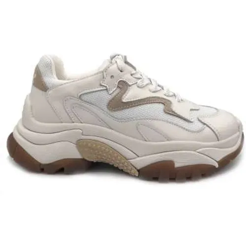 Leather Sneaker Addict , female, Sizes: 6 UK, 8 UK, 4 UK, 3 UK, 5 UK - Ash - Modalova