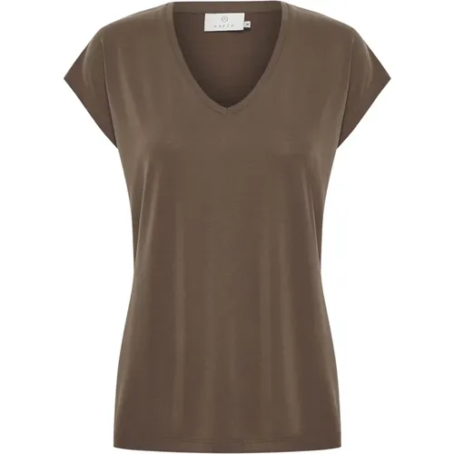 T-Shirts , female, Sizes: 2XL, M, S, XS, L, XL - Kaffe - Modalova