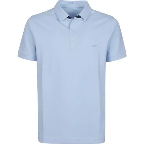 Piquet Polo Shirt , male, Sizes: 2XL, 3XL - Fay - Modalova