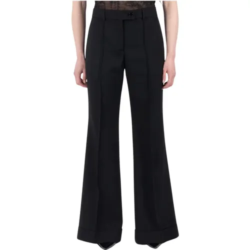 Ausgestellte Hose Langlebig Schwarz , Damen, Größe: M - Acne Studios - Modalova