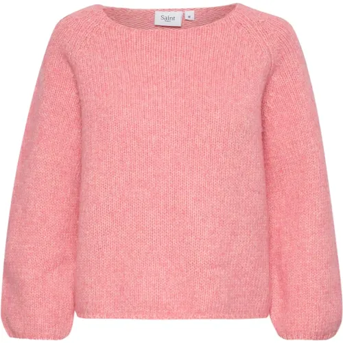 Wollpullover Strik Chateau Rose Melange - Saint Tropez - Modalova