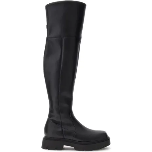 Schwarzer Stiefelette , Damen, Größe: 39 EU - Guess - Modalova