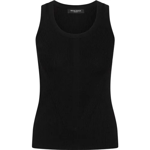 Gallberrybbilyana Stricktop Schwarz , Damen, Größe: XL - Bruuns Bazaar - Modalova