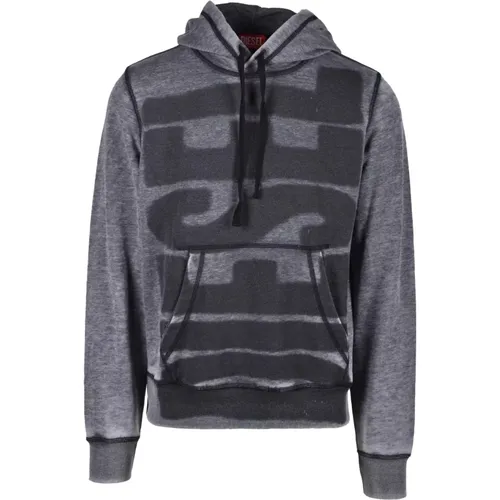 Casual Sweatshirt 65% Polyester 35% Baumwolle - Diesel - Modalova