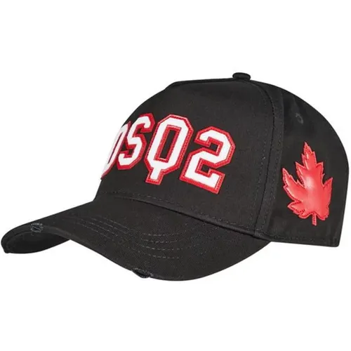 Maple Leaf Baseball Cap , male, Sizes: ONE SIZE - Dsquared2 - Modalova