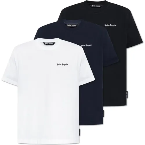 Dreierpack T-Shirts , Herren, Größe: M - Palm Angels - Modalova