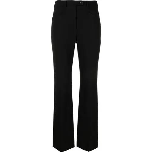 Stylish Mid-Rise Straight-Leg Trousers , female, Sizes: M - Moschino - Modalova