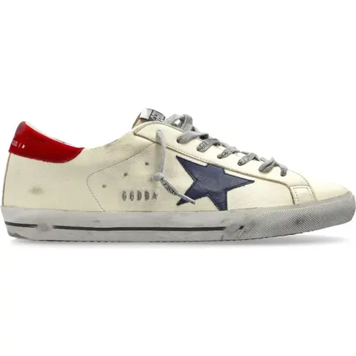 Beige Sneakers with Branded Details , male, Sizes: 7 UK, 10 UK, 8 UK, 11 UK - Golden Goose - Modalova