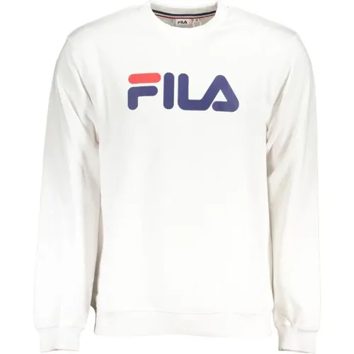 Klassisches Crew Neck Fleece Sweatshirt Wei , Herren, Größe: XS - Fila - Modalova