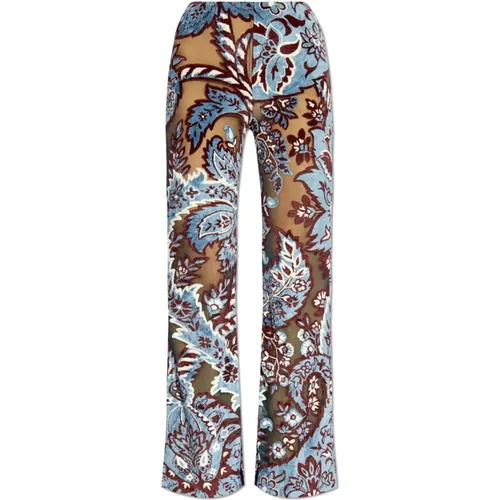 Floral Pattern Trousers , female, Sizes: S, XS, M - ETRO - Modalova