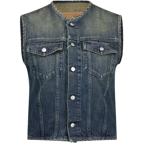 Weste aus Denim , Damen, Größe: XS - Maison Margiela - Modalova