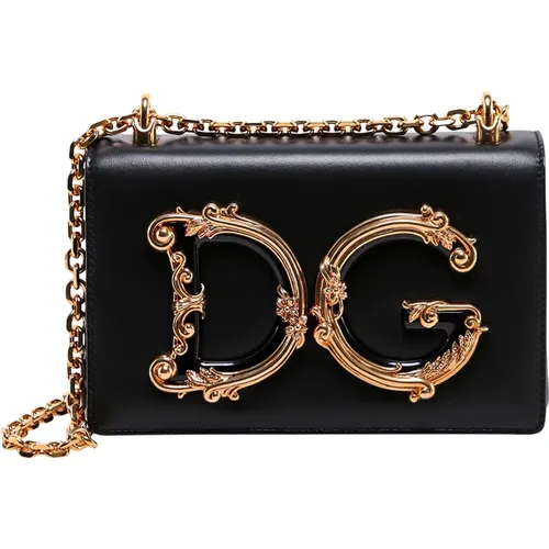 Shoulder Bag with Flap Closure , female, Sizes: ONE SIZE - Dolce & Gabbana - Modalova