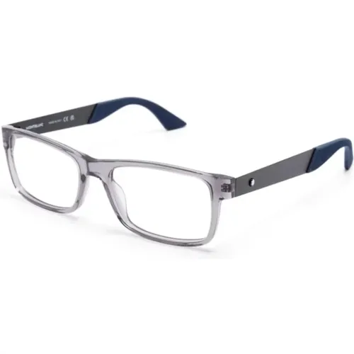 Stylish Grey Optical Frame Glasses , male, Sizes: 56 MM - Montblanc - Modalova