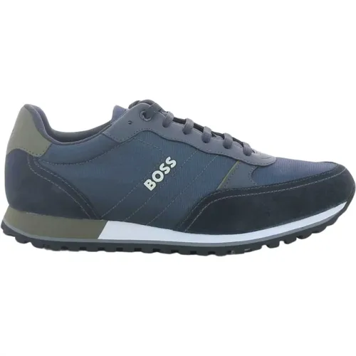 Blaue Parcour-L Runn Herrenschuhe , Herren, Größe: 42 EU - Hugo Boss - Modalova