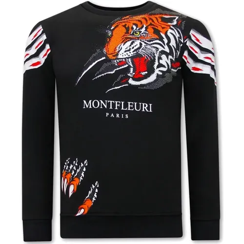 Lustige Hemden für Männer Tigerkopf - 3636 - True Rise - Modalova