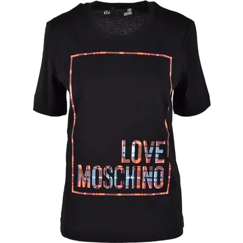 Weiße T-Shirt aus der Collection - Love Moschino - Modalova