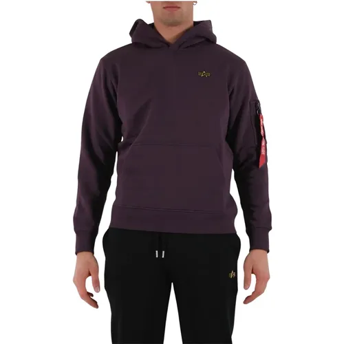 D Logo Hoodie mit Fronttasche , Herren, Größe: 2XL - alpha industries - Modalova