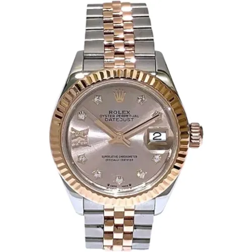 Pre-owned Metal watches , female, Sizes: ONE SIZE - Rolex Vintage - Modalova