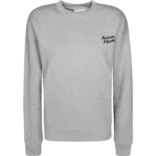 Logo Rundhalsausschnitt Sweatshirt , Damen, Größe: M - Maison Kitsuné - Modalova