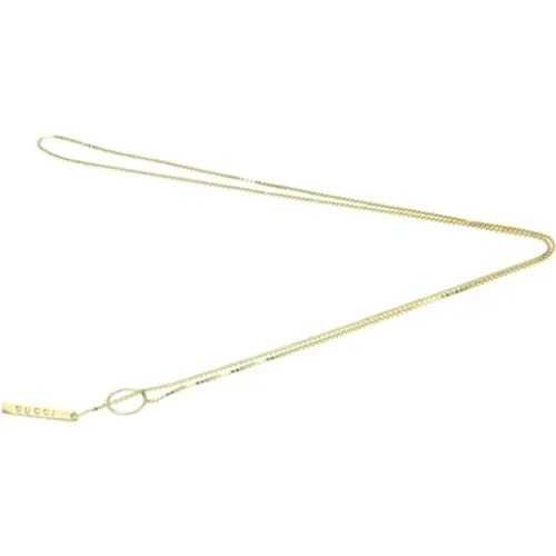 Pre-owned Gold necklaces , female, Sizes: ONE SIZE - Gucci Vintage - Modalova