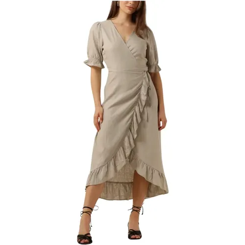 Wrap Langes Kleid , Damen, Größe: S - Object - Modalova