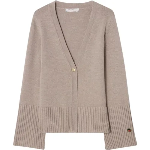 Reva Cardigan Sand Storm , female, Sizes: XL, M, L - Busnel - Modalova