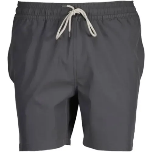 Dark Grey Swim Shorts , male, Sizes: S, L - Ralph Lauren - Modalova