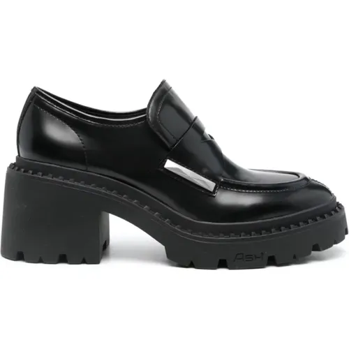 Schwarze Slip-On Flache Schuhe mit Nietenverzierung - Ash - Modalova