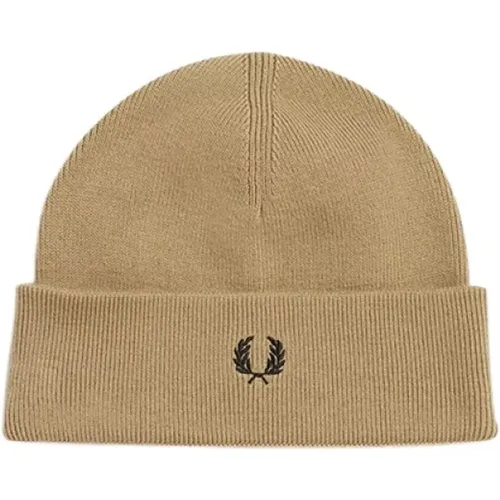 Ribbed Wool Hat , unisex, Sizes: ONE SIZE - Fred Perry - Modalova