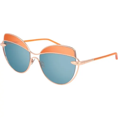 Stylish Blue Flash Sunglasses , female, Sizes: 57 MM - Pomellato - Modalova