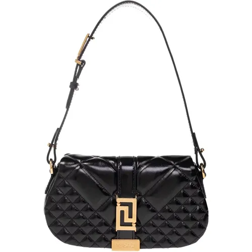 ‘Greca Goddess Mini’ quilted shoulder bag , female, Sizes: ONE SIZE - Versace - Modalova
