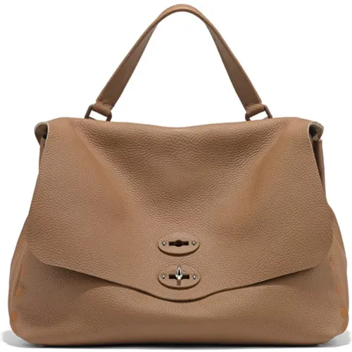 Tan Handbag Pura Cuba Medium , female, Sizes: ONE SIZE - Zanellato - Modalova