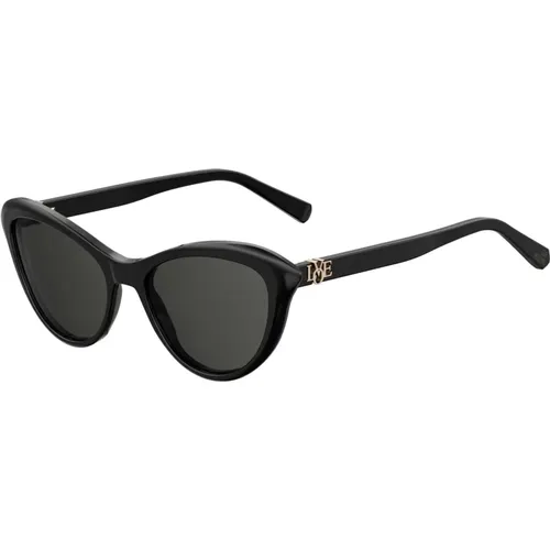 Stylische Sonnenbrille MOL015/S,Schwarz Graue Sonnenbrille Mol015/S-807 (Ir) - Love Moschino - Modalova