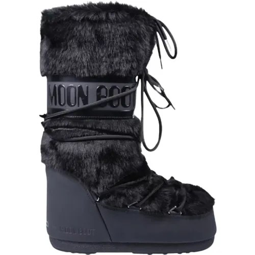 Icon Faux Fur Stiefel Moon Boot - moon boot - Modalova